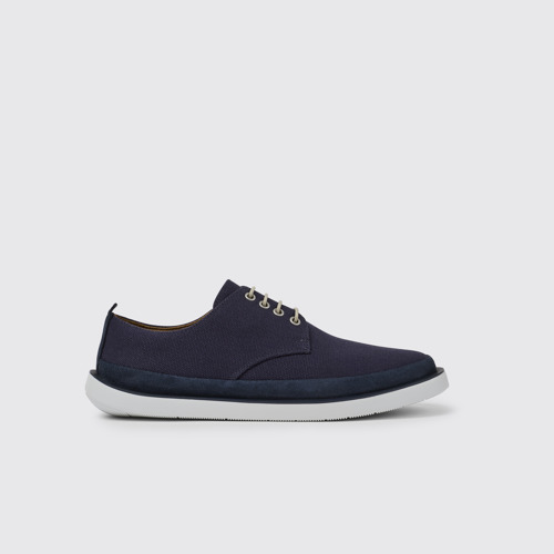 Side view of Wagon Blue shoes for men