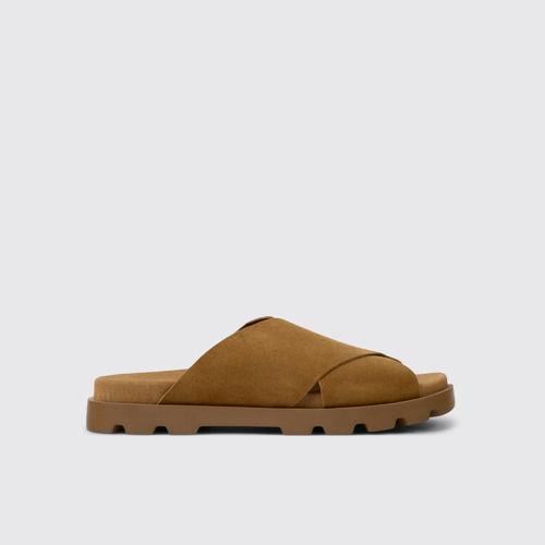 Brutus Sandal Braune Herrensandale aus Nubukleder