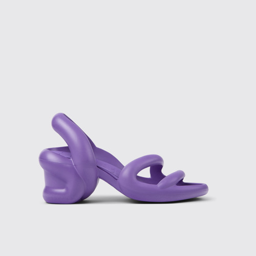 Side view of Kobarah Purple unisex Sandal