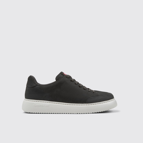 Image of Side view of Runner K21 Gray Nubuck Men's Sneakers.
