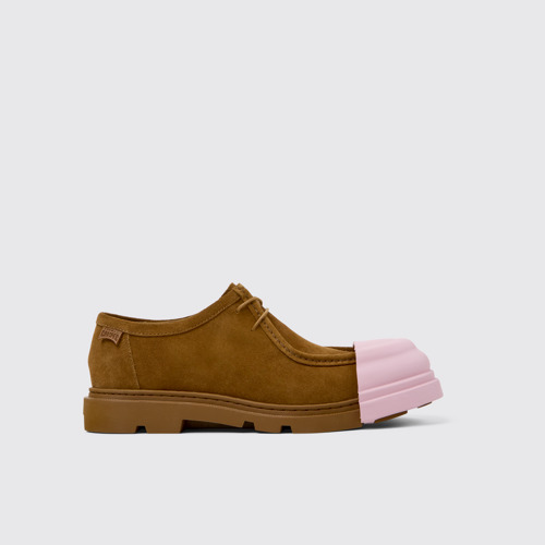 Image of Junction Zapatos de nobuk marrón para hombre.
