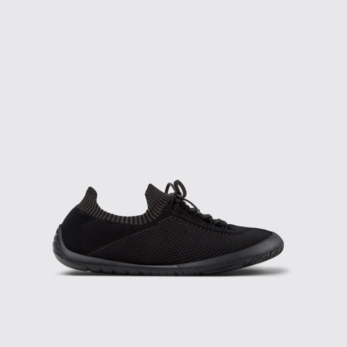 Image of Side view of Path Multicolor Textile Sneakers for Men.