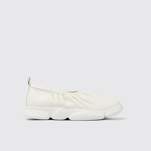 Karst Weiße Herrenballerinas aus Leder