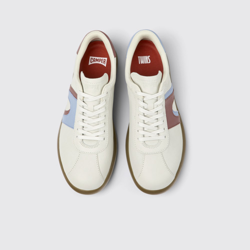 Image of Twins Sneaker de piel blanca para hombre