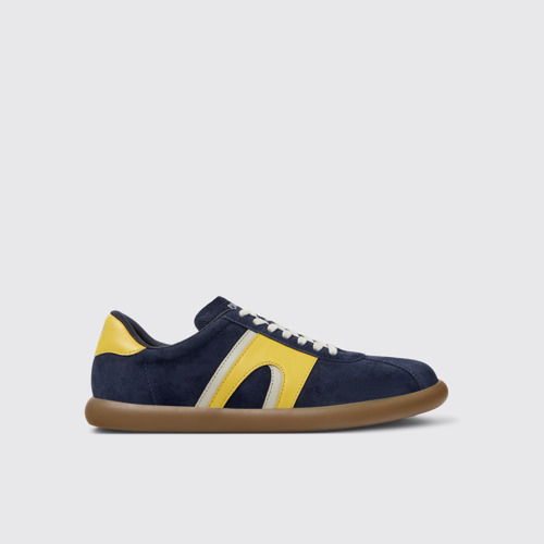 Side view of Pelotas Soller Multicolor Nubuck and Leather Sneakers for Men.