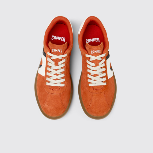 Image of Overhead view of Pelotas Soller Multicolor Nubuck and Leather Sneakers for Men.