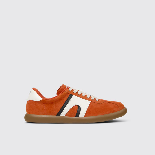Image of Side view of Pelotas Soller Multicolor Nubuck and Leather Sneakers for Men.