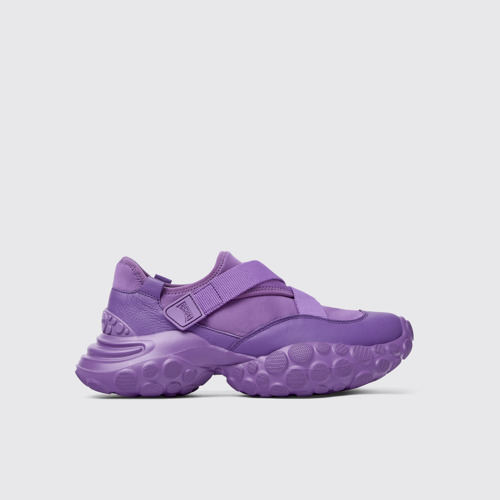 Image of Side view of Pelotas Mars Purple Textile/Leather Sneaker for Men
