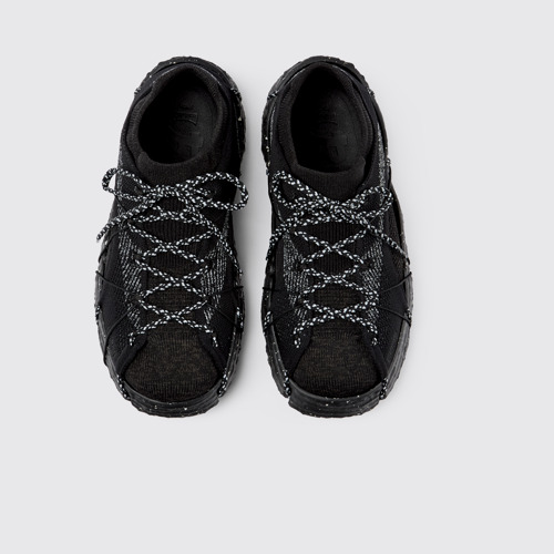 Image of Overhead view of ROKU Black Sneaker for Men