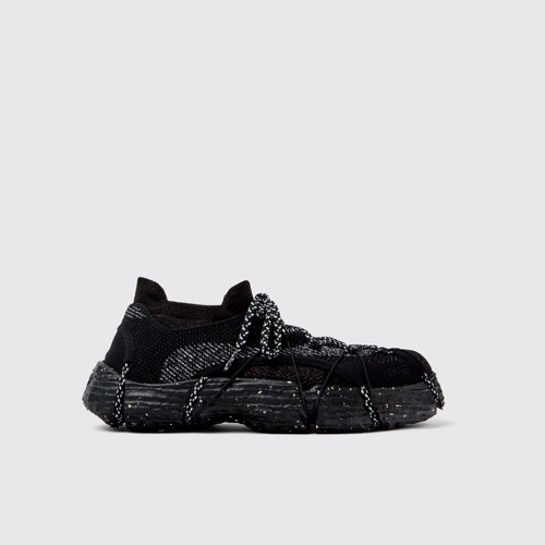 Image of Side view of ROKU Black Sneaker for Men