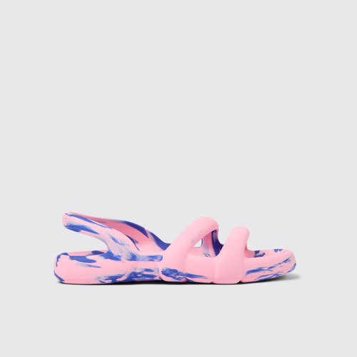 Side view of Kobarah Flat Multicolored unisex Sandal