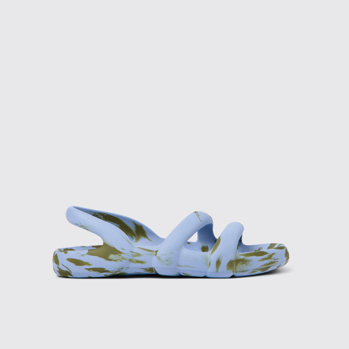 Image of Side view of Kobarah Flat Multicolored unisex Sandal