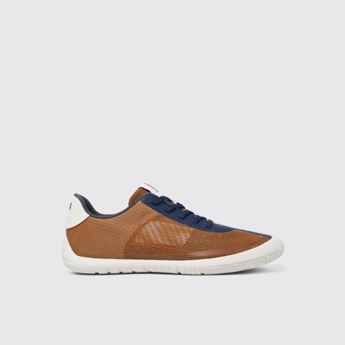 Image of Side view of Camper x INEOS Britannia Multicolored Textile Sneakers for Men