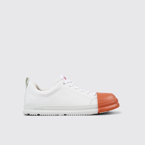 Junction Runner Baskets en cuir blanc
