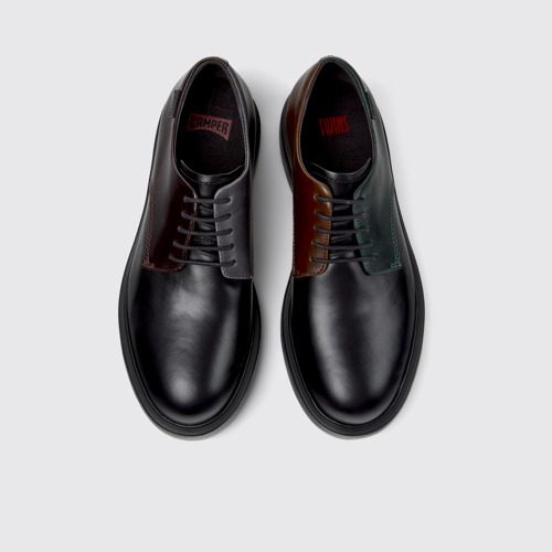 Image of Twins Mehrfarbiger Herrenschuh aus Leder.