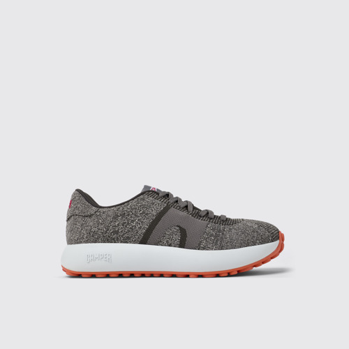 Side view of Pelotas Athens Gray Textile Sneaker for Men