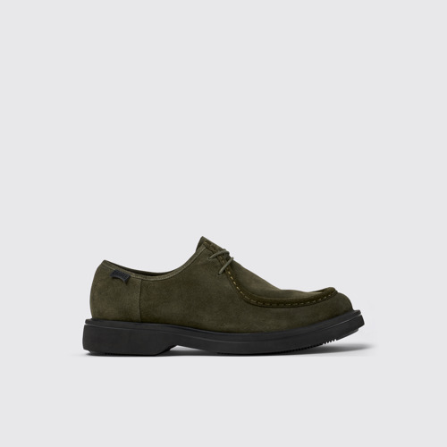 Image of Norman Zapatos de nobuk verde para hombre