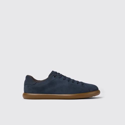 Image of Pelotas Soller Sneakers de nobuk azul para hombre