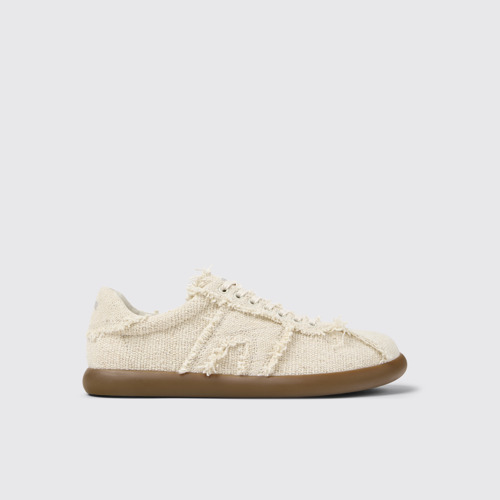 Image of Side view of Pelotas Soller Beige Organic Cotton Men's Sneakers.