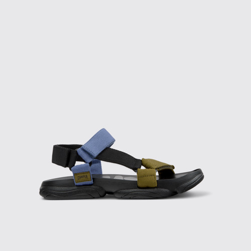 Image of Side view of Karst Sandal Multicolor Recycled PET Sandals for Men.