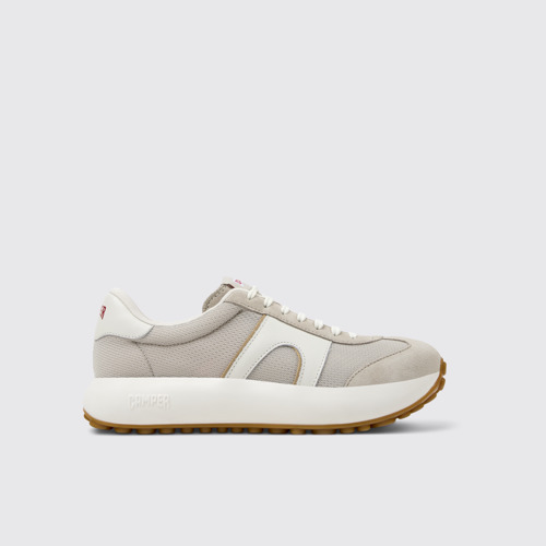 Image of Side view of Pelotas Athens Multicolor Recycled PET and Nubuck Sneakers for Men.
