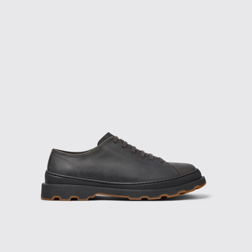 Image of Brutus+ Zapatos grises de nobuk para hombre.