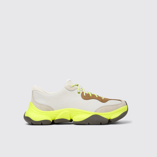 Twins Mehrfarbiger Herrensneaker aus Leder und Nubukleder.