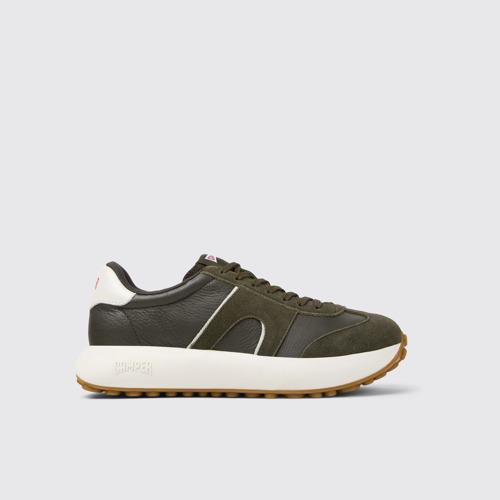 Side view of Pelotas Athens Multicolor Leather and Nubuck Sneakers for Men.