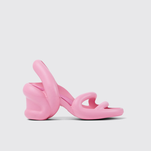 Image of Side view of Kobarah Pink unisex sandal