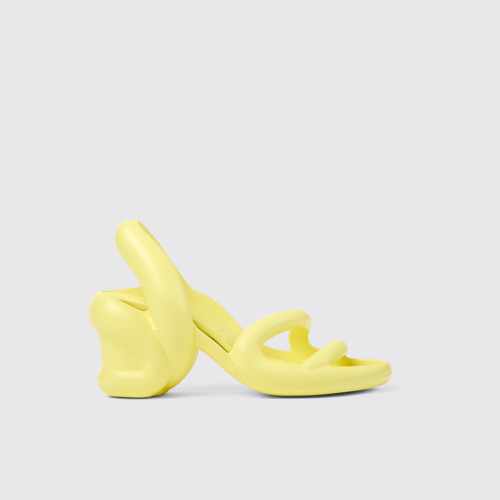 Image of Kobarah Sandales unisexe à talon jaunes