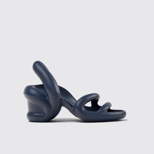 Image of Side view of Kobarah Blue unisex Sandal