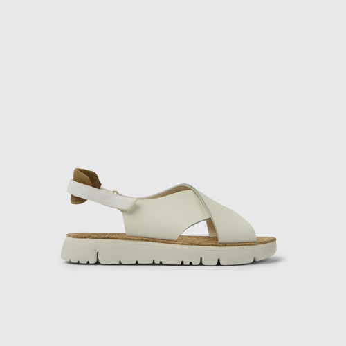Image of Oruga Sandalias de PET reciclado y piel para mujer