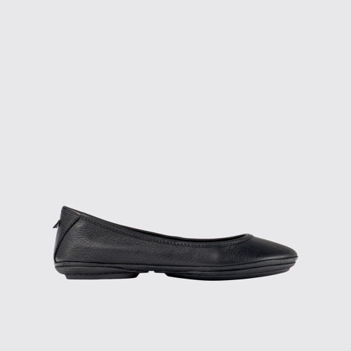 Image of Side view of Right Black Ballerinas for Women