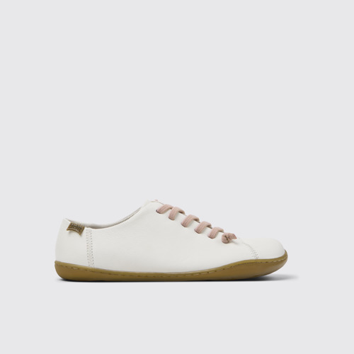 Image of Peu White Leather Women's Shoe.