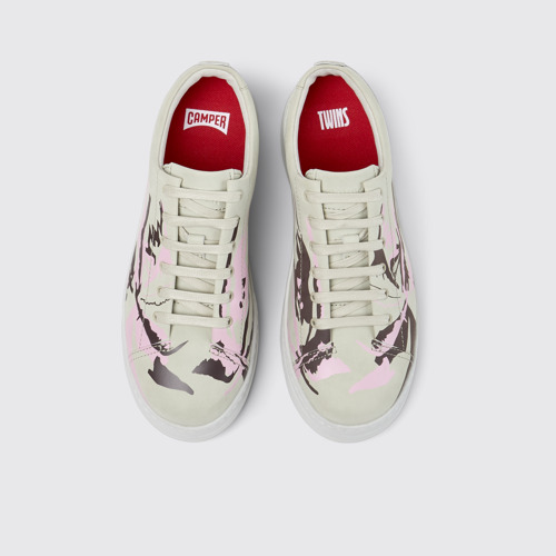 Twins Sneakers de piel reciclada multicolor para mujer.
