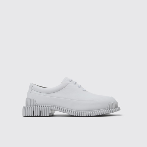 Pix Zapato de piel gris para mujer