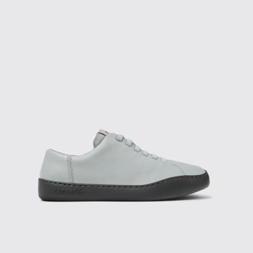 Peu Touring Sneaker de piel gris para mujer.