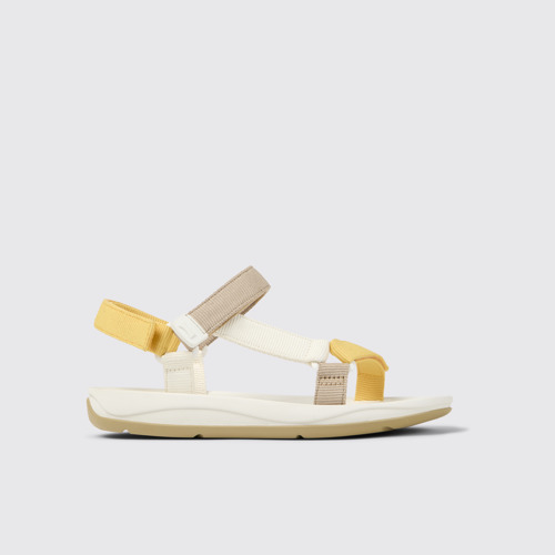 Match Sandales en textile multicolores Pour femme.