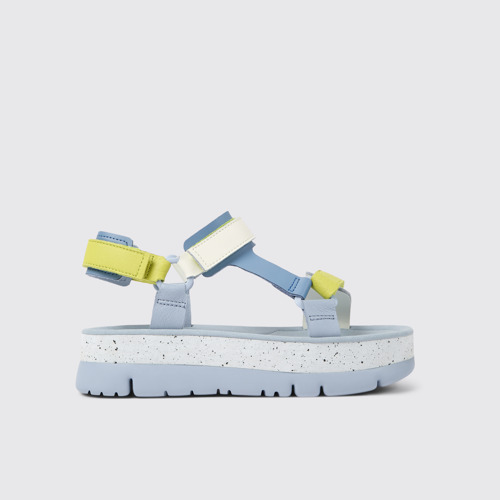 Image of Oruga Up Sandalias de piel multicolores para mujer