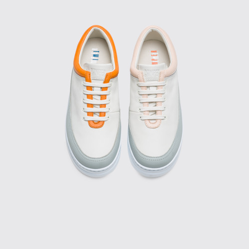 Twins Sneaker blanca con detalles de color para mujer
