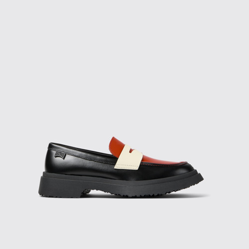 Image of Twins Mocasines multicolor de piel para mujer.