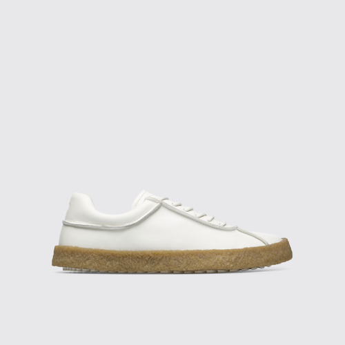Side view of Bark White shoe for women