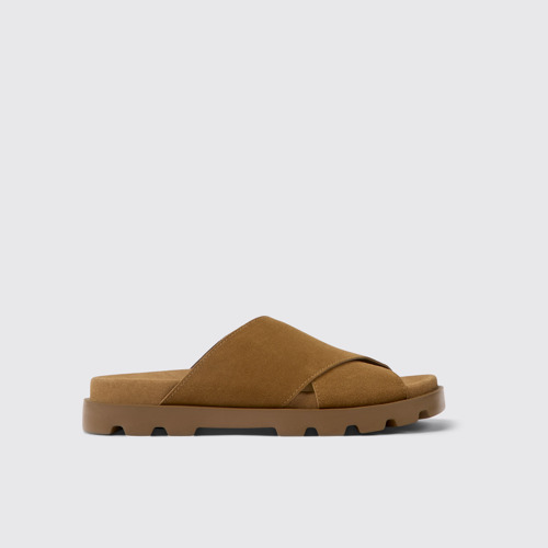 Image of Brutus Sandal Damensandale aus Nubukleder in Braun