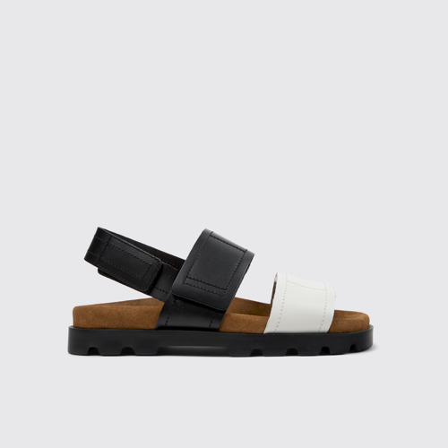 Image of Brutus Sandal Sandales en cuir multicolore pour femme.