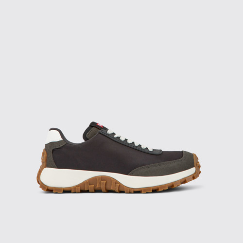 Image of Side view of Drift Trail Multicolor Recycled PET and Leather Sneakers for Women.