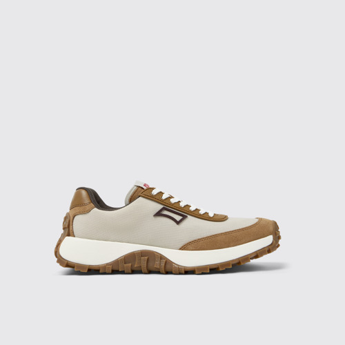 Drift Trail Graue Damensneaker aus Recycling-PET und Leder.