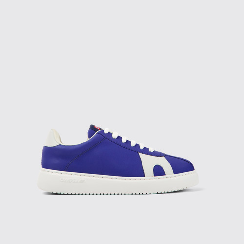 Side view of Runner K21 MIRUM® Blue and white MIRUM® sneakers for women