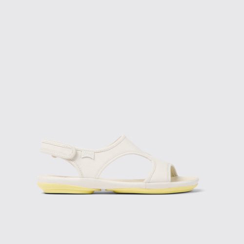 Image of Right Sandalias de piel blancas para mujer