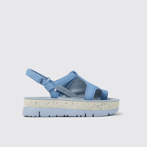 Image of Oruga Up Sandalias azules de tejido para mujer