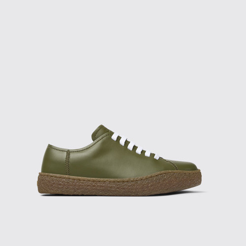 Peu Terreno Baskets en cuir vert pour femme